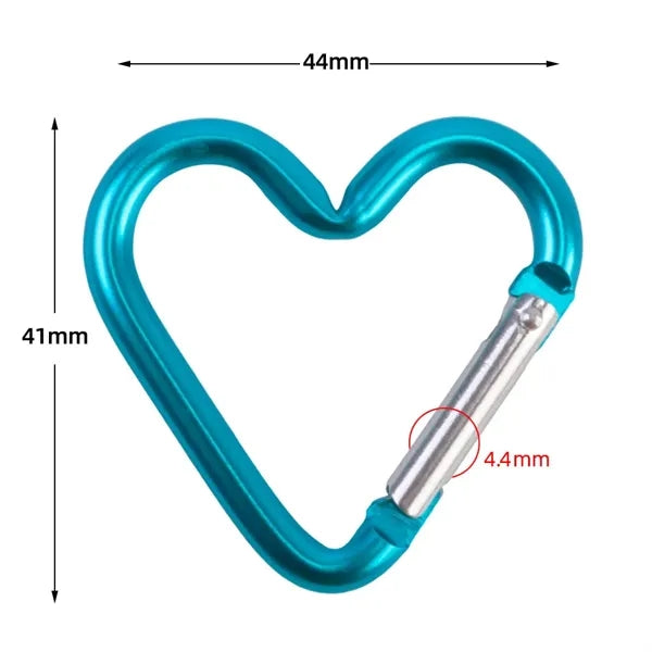 Heart Shape Aluminum Carabiner