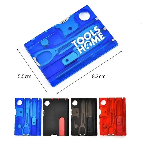 12 in Pocket Multifunctional Survival Card Tools