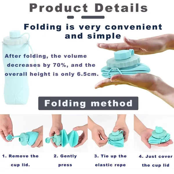 Foldable Silicone Water Bottle