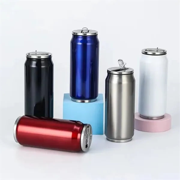 17 oz. Stainless Steel Can Shaped Insulated Tumbler