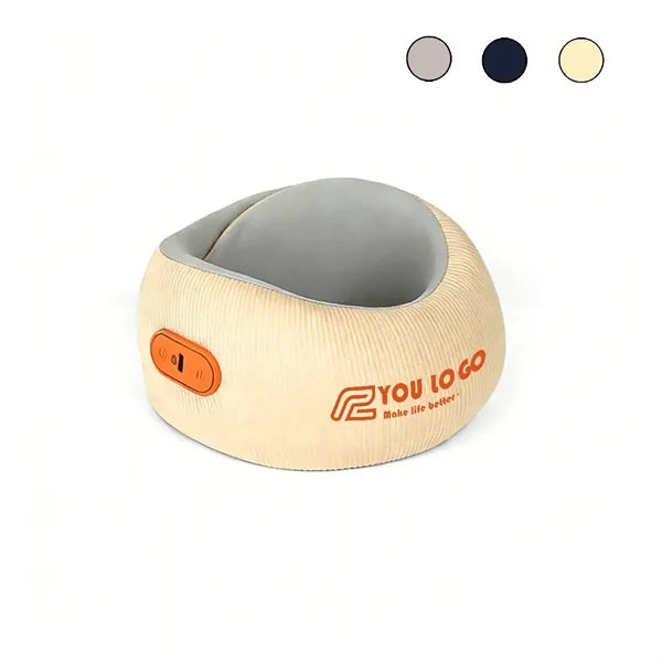 Portable Hot Compress Massage Neck Pillow for Travel Work
