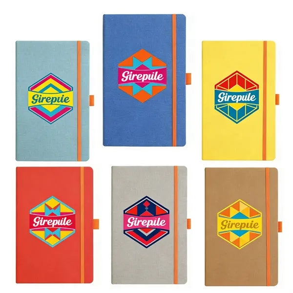 RPET Heathered Journal w/Pen Loop