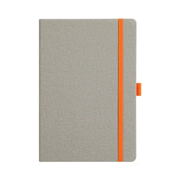 RPET Heathered Journal w/Pen Loop 5.7" x 8.4"