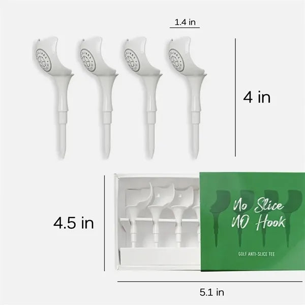4pcs Durable Anti Slice Golf Tees Plastic Accessories