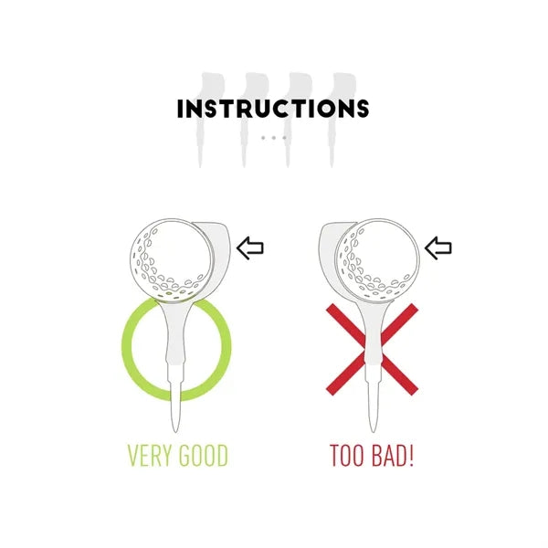 4pcs Durable Anti Slice Golf Tees Plastic Accessories
