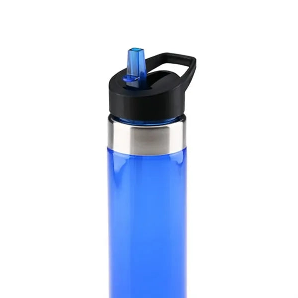 20 oz. Clear Plastic Sports Bottle with Straw Lid