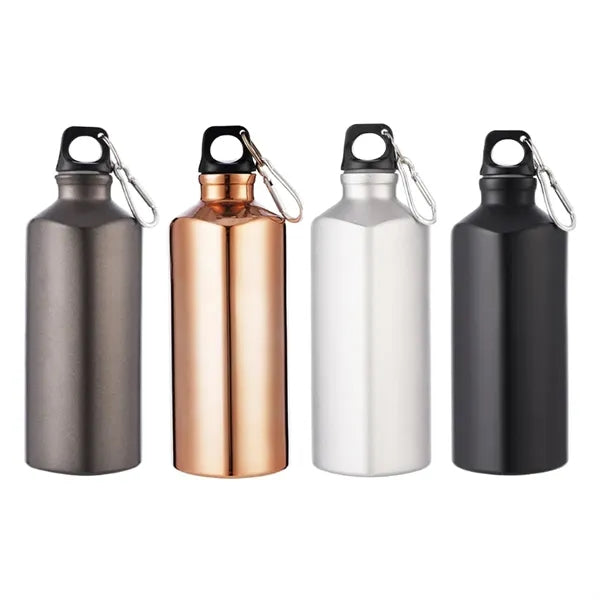 20 oz. Aluminum Sports Bottle with Carabiner Clip