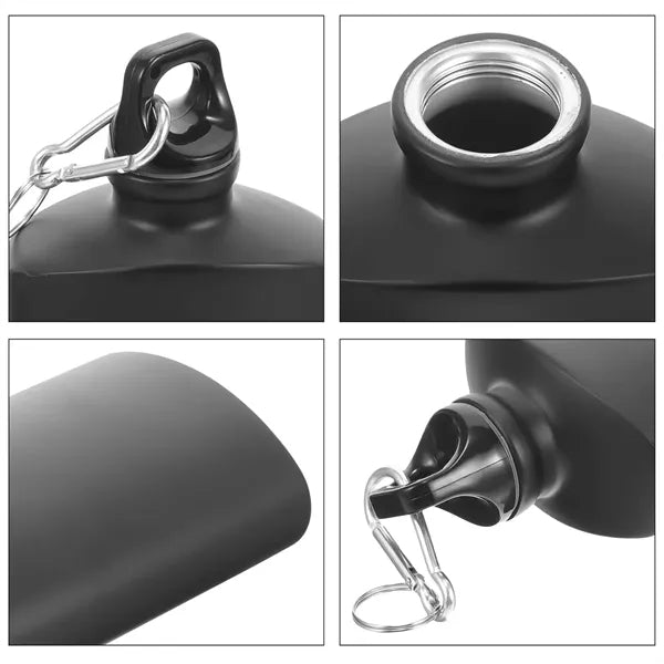 20 oz. Aluminum Sports Bottle with Carabiner Clip