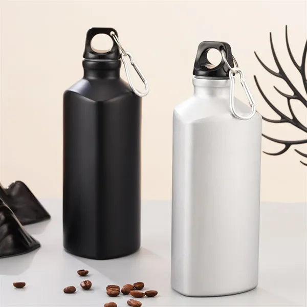 20 oz. Aluminum Sports Bottle with Carabiner Clip
