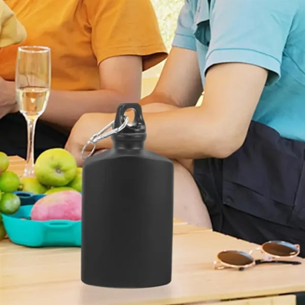 20 oz. Aluminum Sports Bottle with Carabiner Clip