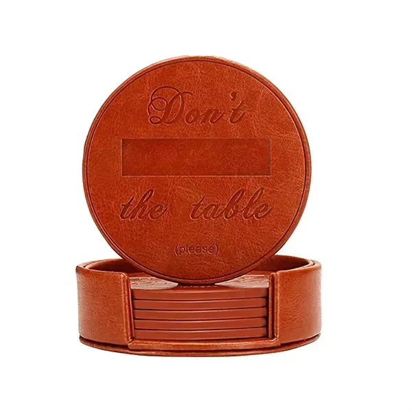 Leather Round Coaster