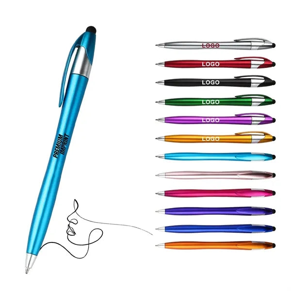 Metallic Color Stylus Twist Pen