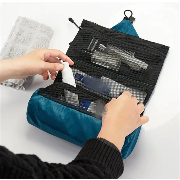 Foldable Roll-Up Travel Toiletry Bag