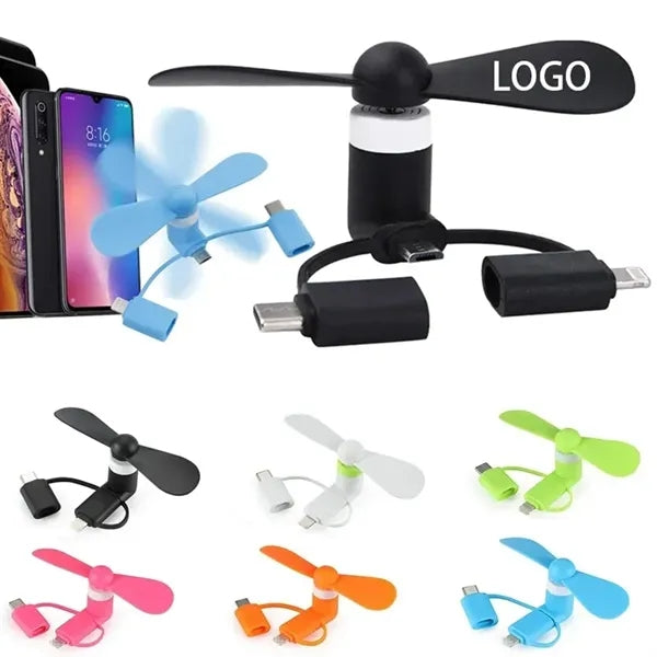 3-in-1 Mini Phone Fan