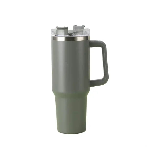40oz Tumbler with Handle and Straw for Car Cup Holder