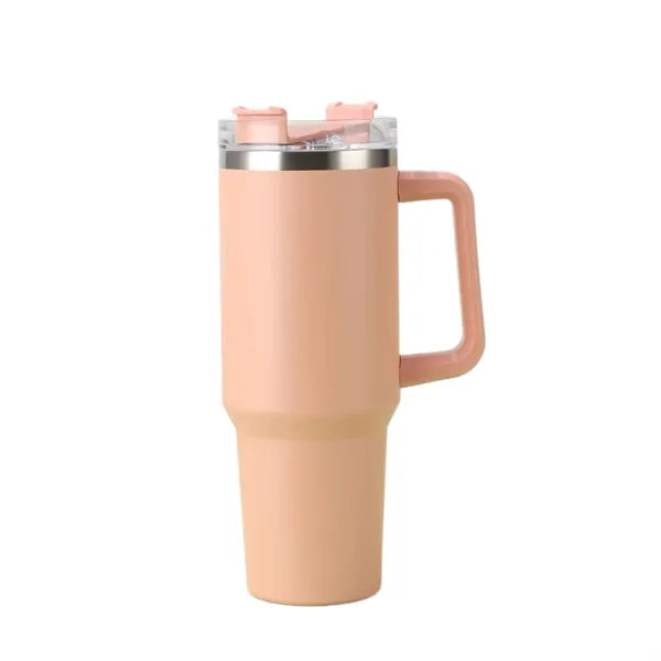 40oz Tumbler with Handle and Straw for Car Cup Holder