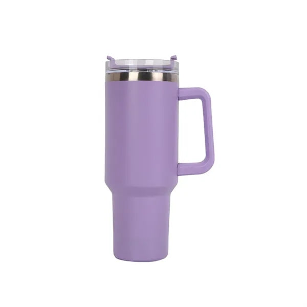 40oz Tumbler with Handle and Straw for Car Cup Holder