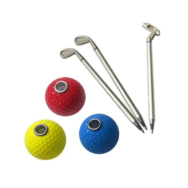 Executive Golf Club Pen Holder Desk Gift Set