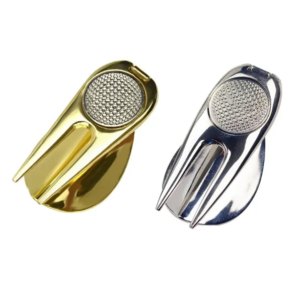 Golf Divot Repair Tool with Magnetic Removable Ball Marker