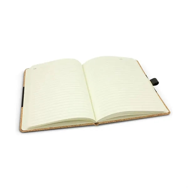 Cork and PU Leather Notebook with Pen Holder and Custom Logo