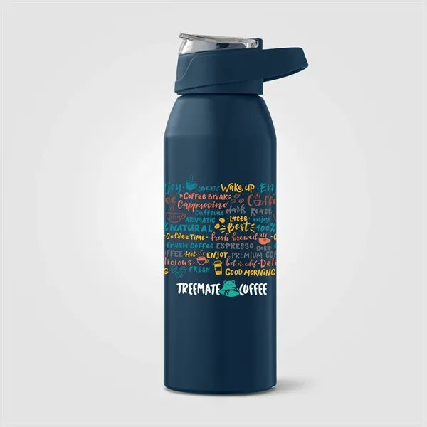 Lyse Recycled Stainless Steel Sport Bottle - 24 oz. ColorJet