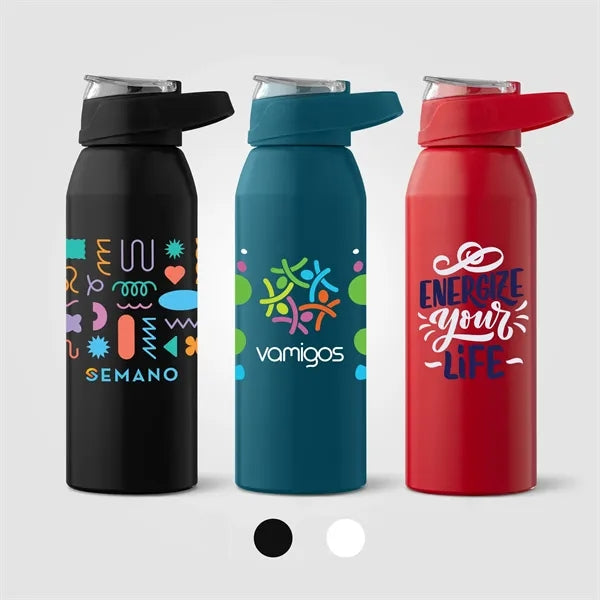 Lyse Recycled Stainless Steel Sport Bottle - 24 oz. ColorJet