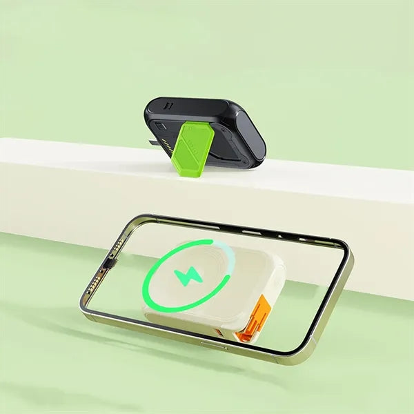 10000mAh 22.5W Fast Charging Power Bank With Built-In Cables