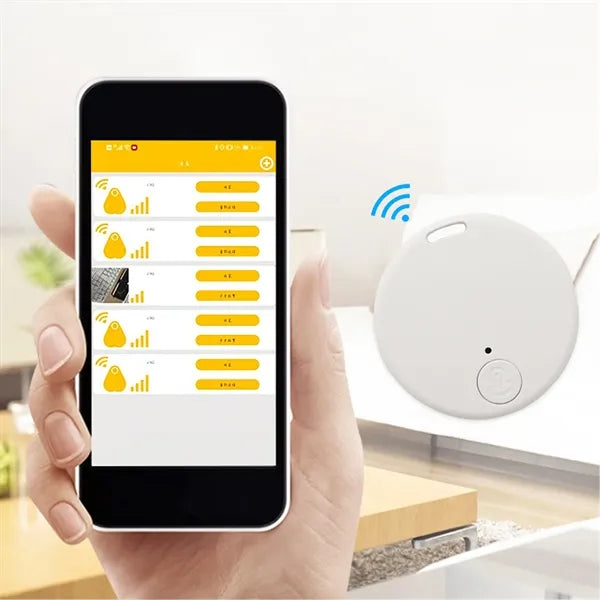 Round Item Tracker With Two-Way Alarm And Long Range