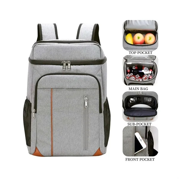 32 Can Dual Compartment Insulated Backpack Cooler
