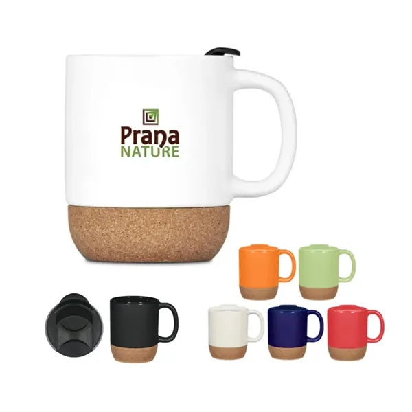 14 oz. Ceramic Coffee Mug with Cork Base