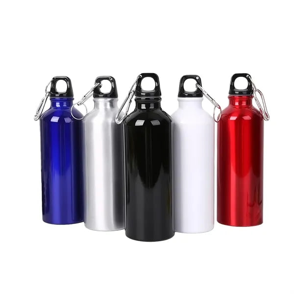 24 Oz Aluminum Travel Water Bottle with Carabiner