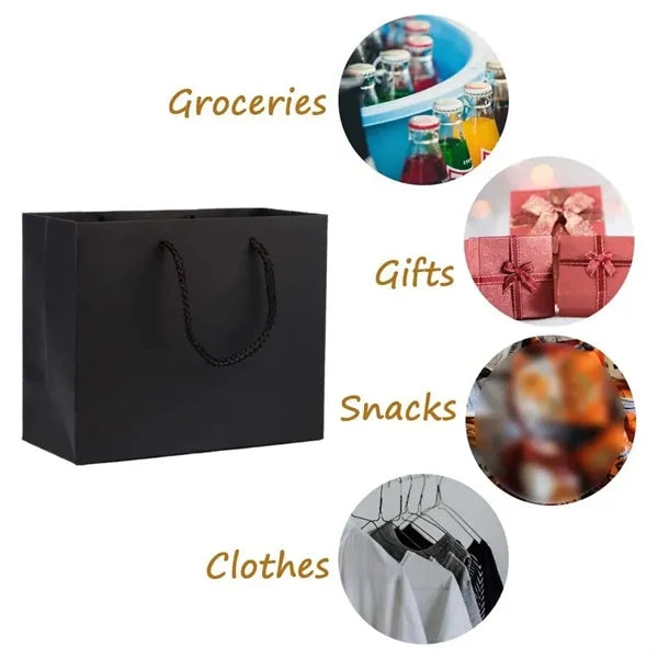 Elegant paper gift bags with handle large for birthday party