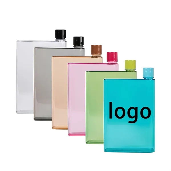 A5 Flat Water Bottle - 16 oz Slim Travel Design