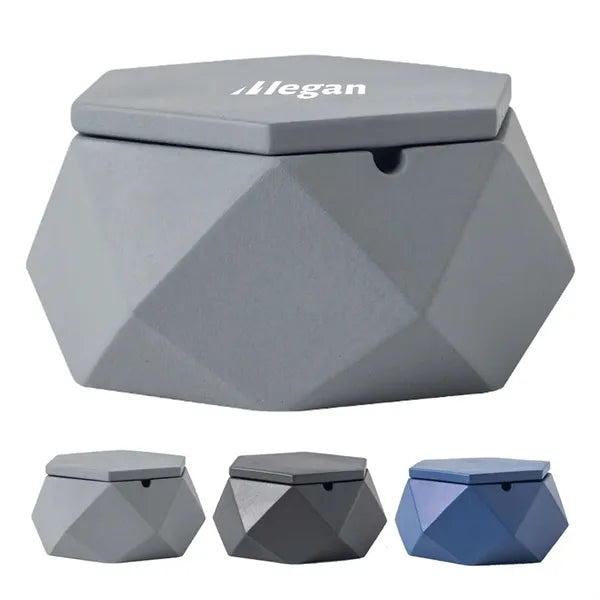 Diamond Shaped Cement Ashtray