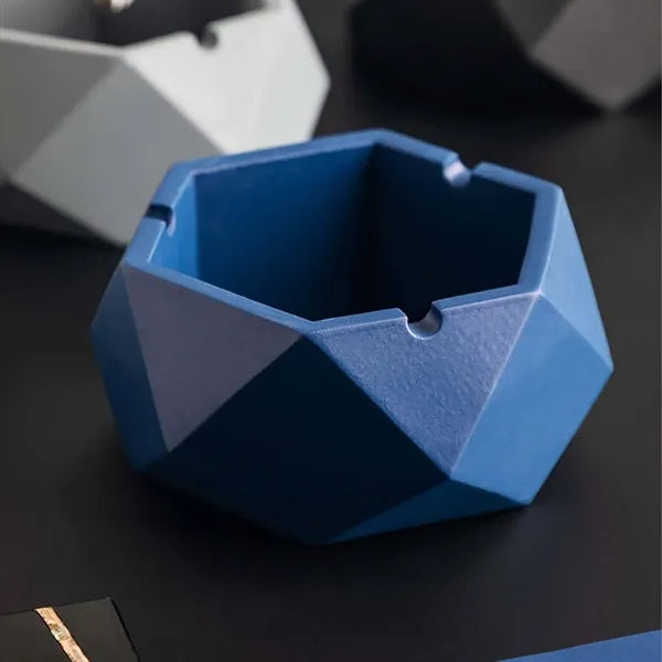 Diamond Shaped Cement Ashtray