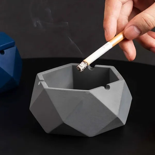 Diamond Shaped Cement Ashtray