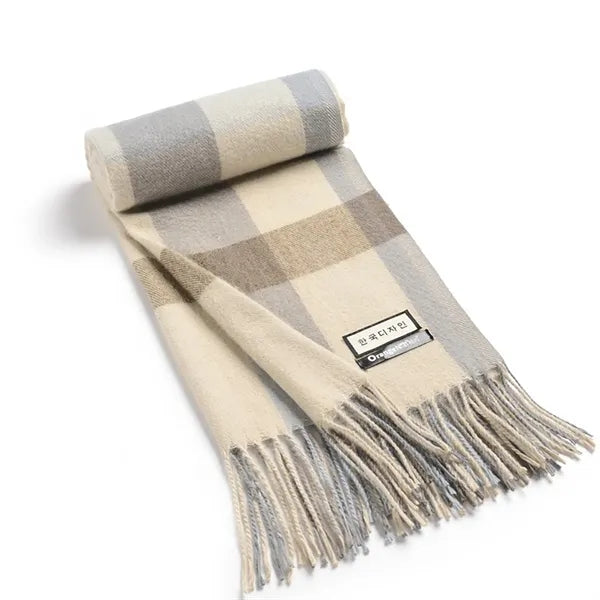 Winter Fashion Warm Plaid Scarf
