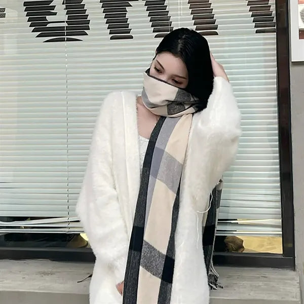 Winter Fashion Warm Plaid Scarf