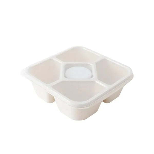 Wheat Straw BPA-Free 5 Compartments Bento Snack Boxes
