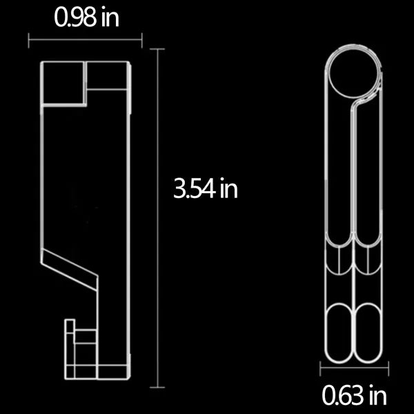 V-Shaped Aluminum Alloy Foldable Mobile Phone Holder