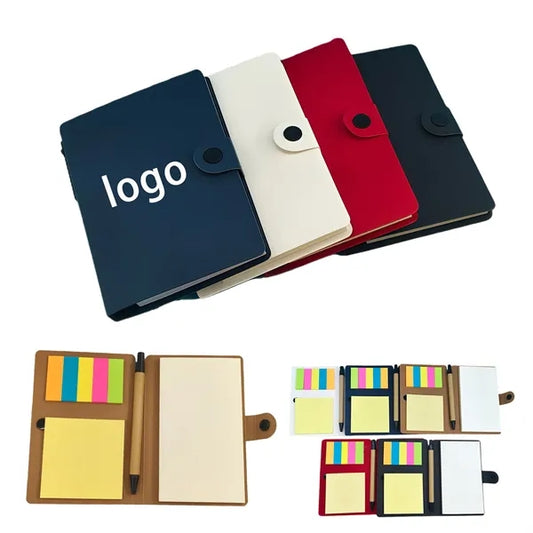 Eco-Friendly Pocket Notepad With Sticky Notes & Pen