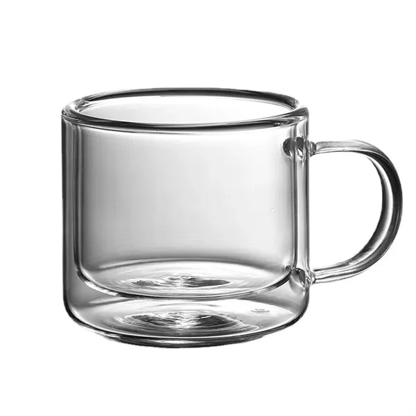 8Oz double-layer glass insulated coffee cup