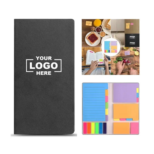PU Leather Cover Sticky Notes Set Planner Dividers Tabs