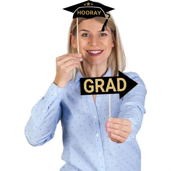 College Graduation Party Funny Photo Prop Set