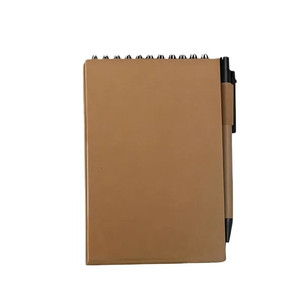 Eco Spiral Notebook With Sticky Notes, Flags & Pen