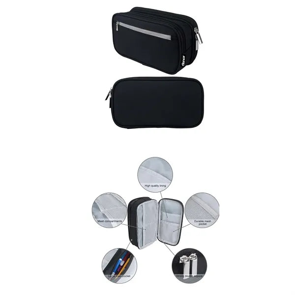 Large Capacity Nylon Pencil Case
