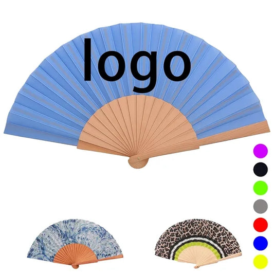 Eco Bamboo Full Color Folding Fan