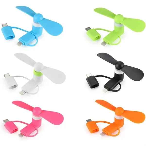 3-in-1 Mini Phone Fan