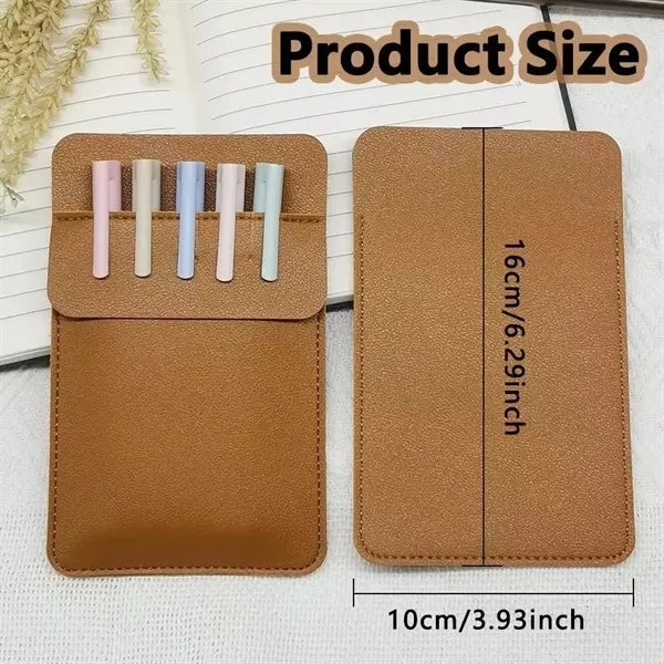 Leather Pocket Pen Holder For Medical Nurse Pouch