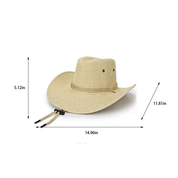 Outdoor horse riding sun wide brim western cowboy hat